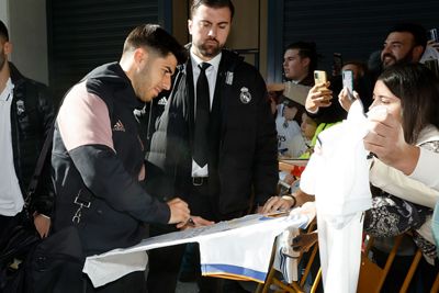 llegada del real madrid a pamplona