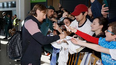 Así fue la llegada del Real Madrid a Pamplona