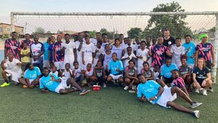 Formación de fútbol y valores para las escuelas en Santo Tomé y Príncipe