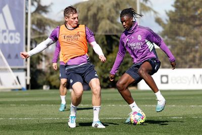 entrenamiento del real madrid