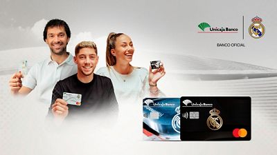 Unicaja Banco präsentiert die “Tarjeta Real Madrid”: Vielseitigkeit und 100% Madridista-Design