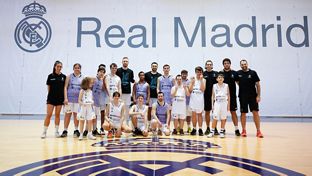One Team Gathering: Williams-Goss and Musa, with the students from the Foundation's adapted basketball schools