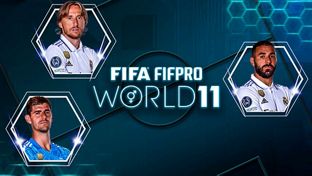 Benzema, Modrić e Courtois, no FIFA FIFPro World11 de 2022