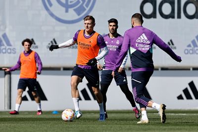 entrenamiento del real madrid