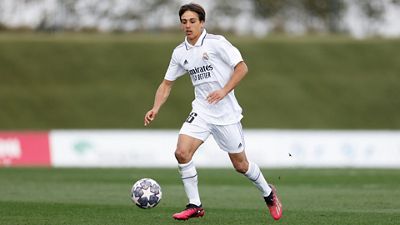 Once inicial del Juvenil A frente al AZ Alkmaar