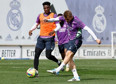 entrenamiento del real madrid