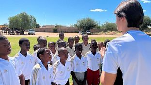 Primer clínic de la Fundación Real Madrid en Namibia