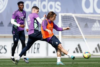entrenamiento del real madrid