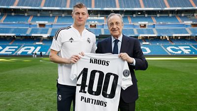 Kroos makes his 400th Real Madrid appearance