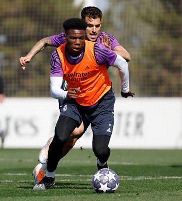 entrenamiento del real madrid