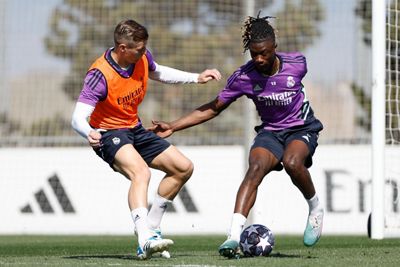entrenamiento del real madrid