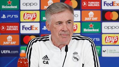 Ancelotti: 'No hay que hacer cálculos, sino jugar con intensidad para ganar'
