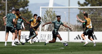 entrenamiento del real madrid