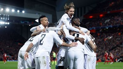 Once inicial del Real Madrid contra el Liverpool