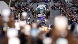 Así fue la llegada del Real Madrid al Santiago Bernabéu