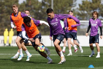 entrenamiento del real madrid