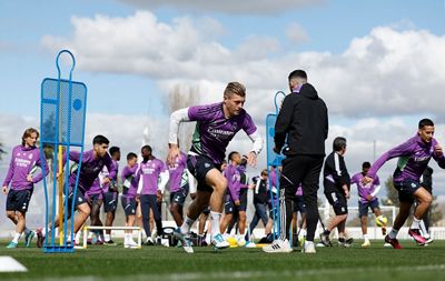 entrenamiento del real madrid