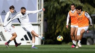 Vierte Trainingseinheit der Woche in der Real Madrid Stadt