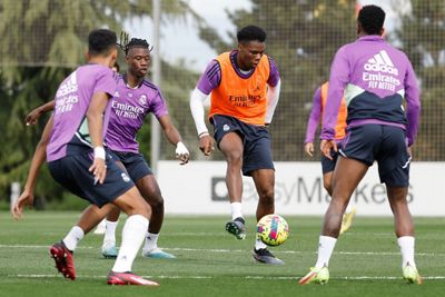 entrenamiento del real madrid