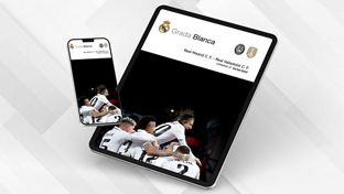 El 'Grada Blanca' del Real Madrid-Valladolid