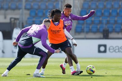 entrenamiento del real madrid