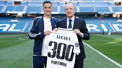 Lucas Vázquez nets on his 300th Real Madrid appearance
