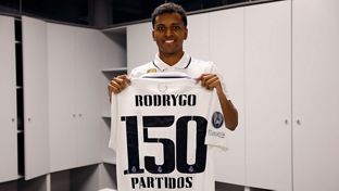 Rodrygo makes his 150th Real Madrid appearance