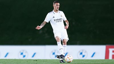 Once inicial del Castilla contra el Eldense
