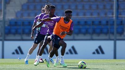 Dernier entraînement avant la réception de Villarreal