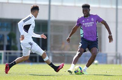 entrenamiento del real madrid