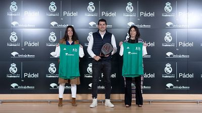 Presentación del IV Circuito Solidario de pádel Fundación Real Madrid by Unicaja Banco