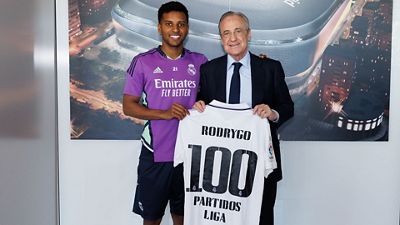 Rodrygo: 100 partidos de Liga con el Real Madrid
