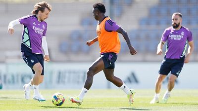 Real Madrid prepare for match against Celta