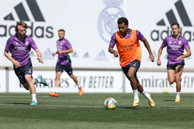 entrenamiento del real madrid