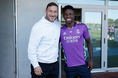 visita de totti al entrenamiento