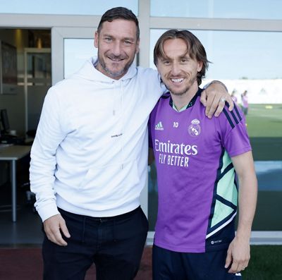 visita de totti al entrenamiento