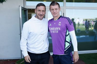 visita de totti al entrenamiento