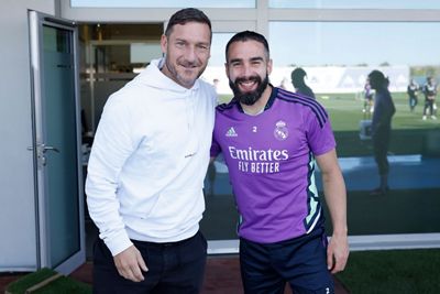 visita de totti al entrenamiento