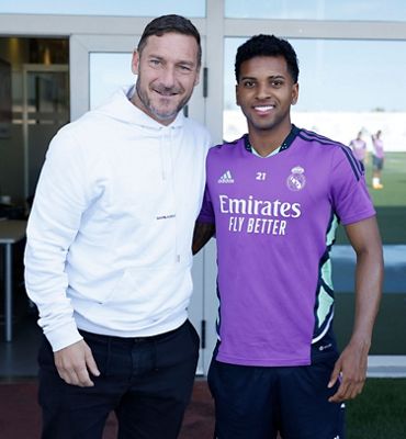 visita de totti al entrenamiento