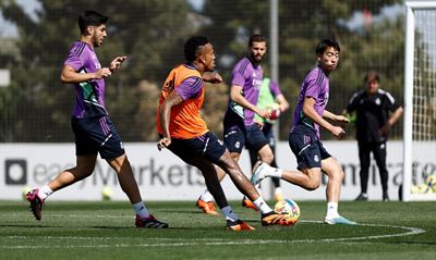 entrenamiento del real madrid