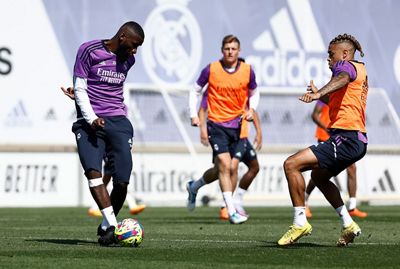 entrenamiento del real madrid