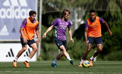 entrenamiento del real madrid