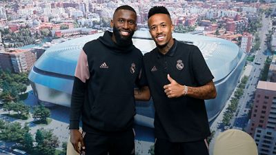 Rüdiger y Militão, protagonistas en la sesión de firmas en Gerona