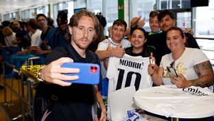 Así fue la llegada del Real Madrid a Gerona