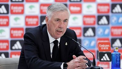 Ancelotti: 'El equipo es muy peligroso en ataque con la calidad de Vini, Benzema y Rodrygo'
