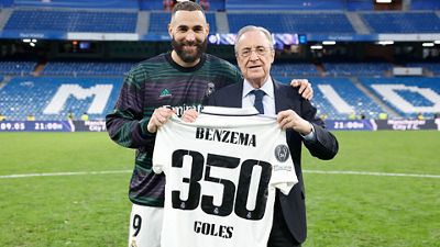 Benzema supera os 350 golos pelo Real Madrid