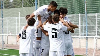 0-2: El Juvenil A vence al Atlético en la ida de los cuartos de final de la Copa de Campeones
