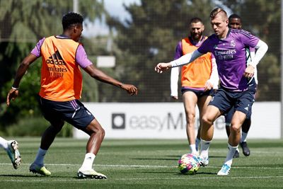 entrenamiento del real madrid