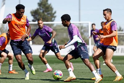 entrenamiento del real madrid