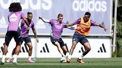 Último entrenamiento antes de visitar a la Real Sociedad